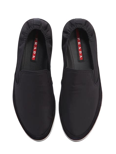 prada nylon shoes|Prada slip on sneakers.